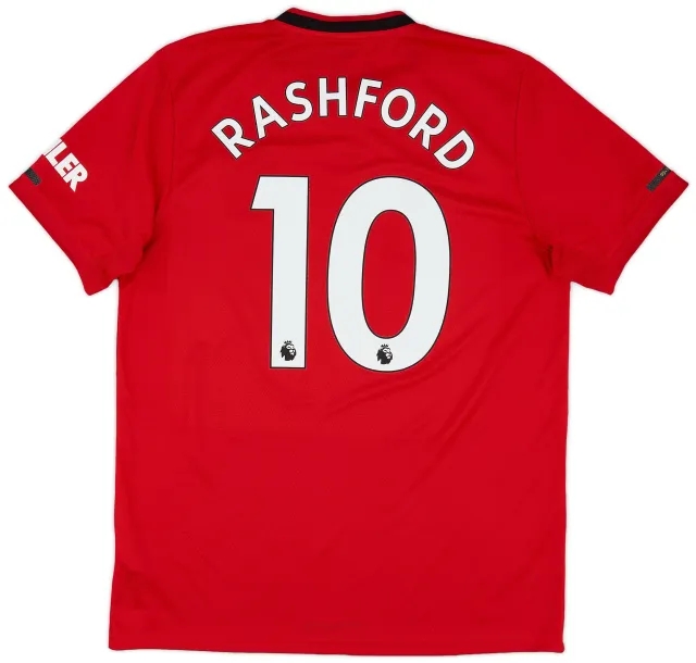 adidas 2019-20 Manchester United Home Shirt Rashford #10 - 10/10 - (L)