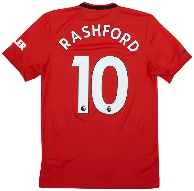 adidas 2019-20 Manchester United Home Shirt Rashford #10 - 10/10 - (S)