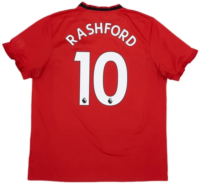 adidas 2019-20 Manchester United Home Shirt Rashford #10 - 6/10 - (XL)