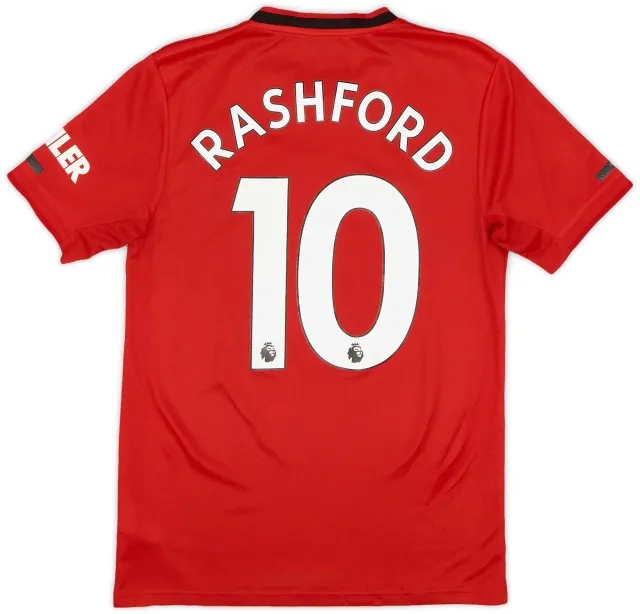 adidas 2019-20 Manchester United Home Shirt Rashford #10 - 9/10 - (S)