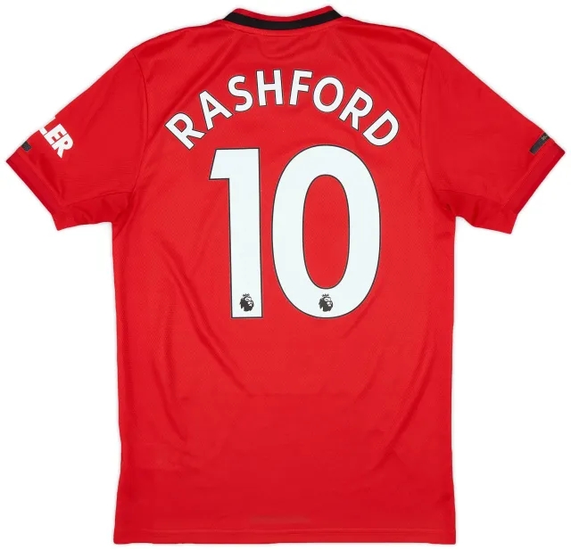 adidas 2019-20 Manchester United Home Shirt Rashford #10 - 9/10 - (S)