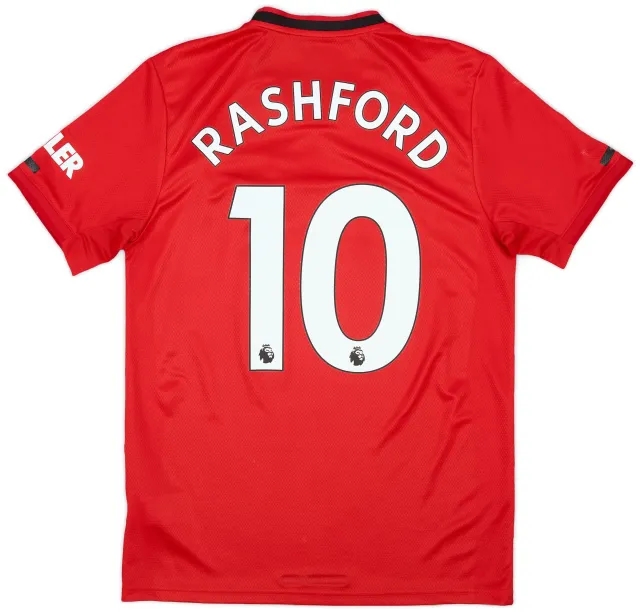 adidas 2019-20 Manchester United Home Shirt Rashford #10 - 8/10 - (M)