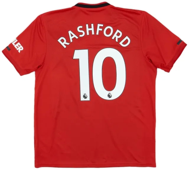adidas 2019-20 Manchester United Home Shirt Rashford #10 - 5/10 - (L)