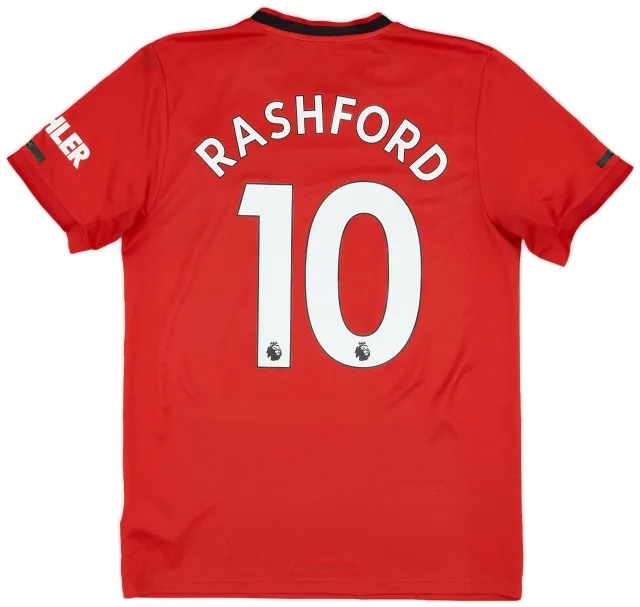 adidas 2019-20 Manchester United Home Shirt Rashford #10 - 5/10 - (M)