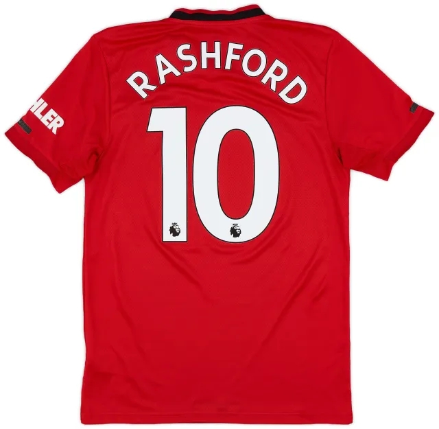 adidas 2019-20 Manchester United Home Shirt Rashford #10 - 9/10 - (S)