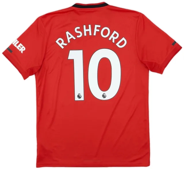 adidas 2019-20 Manchester United Home Shirt Rashford #10 - 6/10 - (M)