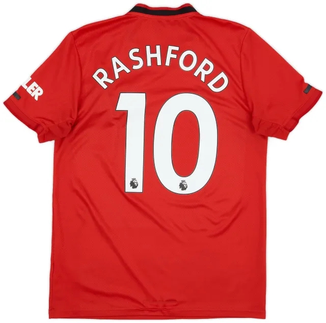 adidas 2019-20 Manchester United Home Shirt Rashford #10 - 5/10 - (M)