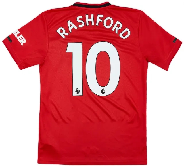 adidas 2019-20 Manchester United Home Shirt Rashford #10 - 8/10 - (S)
