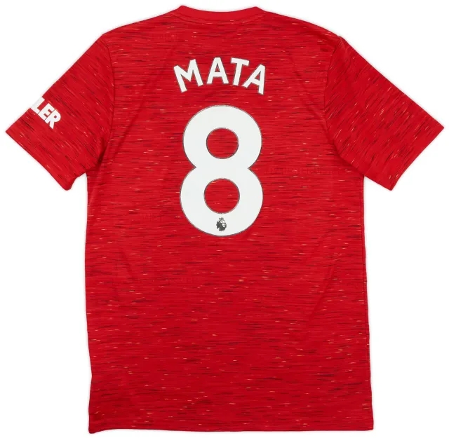adidas 2020-21 Manchester United Home Shirt Mata #8 - 5/10 - (M)