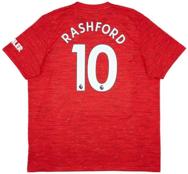 adidas 2020-21 Manchester United Home Shirt Rashford #10 - 9/10 - (XXL)