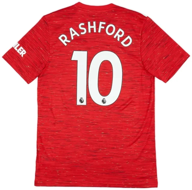 adidas 2020-21 Manchester United Home Shirt Rashford #10 (M)