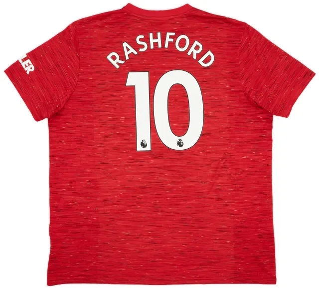 adidas 2020-21 Manchester United Home Shirt Rashford #10 - 6/10 - (XXL)