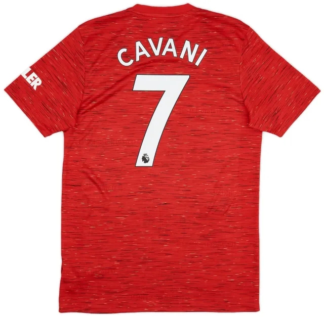 adidas 2020-21 Manchester United Home Shirt Cavani #7 - 9/10 - (M)