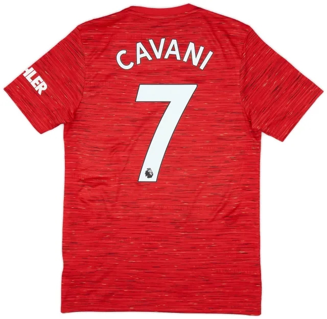 adidas 2020-21 Manchester United Home Shirt Cavani #7 - 7/10 - (S)