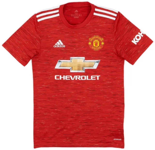 adidas 2020-21 Manchester United Home Shirt - 9/10 - (XS)
