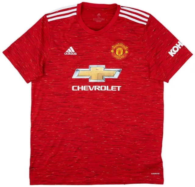 adidas 2020-21 Manchester United Home Shirt - 5/10 - (XL)