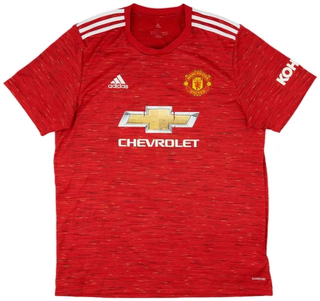 adidas 2020-21 Manchester United Home Shirt - 5/10 - (XL)