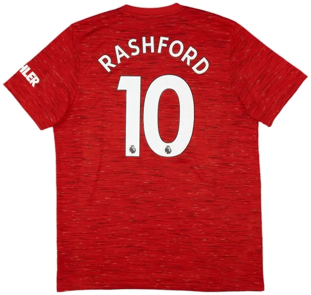 adidas 2020-21 Manchester United Home Shirt Rashford #10 - 6/10 - (XL)