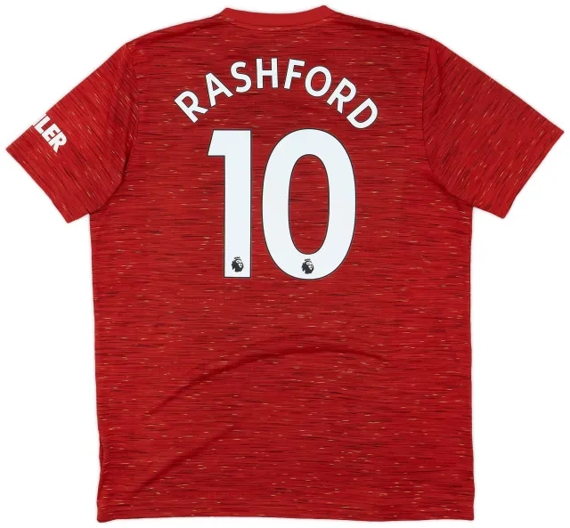 adidas 2020-21 Manchester United Home Shirt Rashford #10 - 5/10 - (XL)