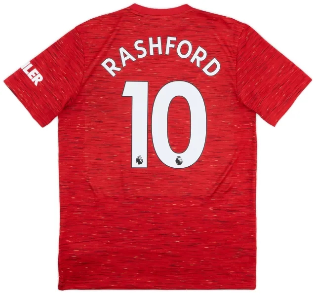 adidas 2020-21 Manchester United Home Shirt Rashford #10 - 10/10 - (M)
