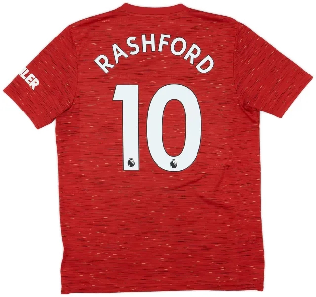 adidas 2020-21 Manchester United Home Shirt Rashford #10 - 5/10 - (L)