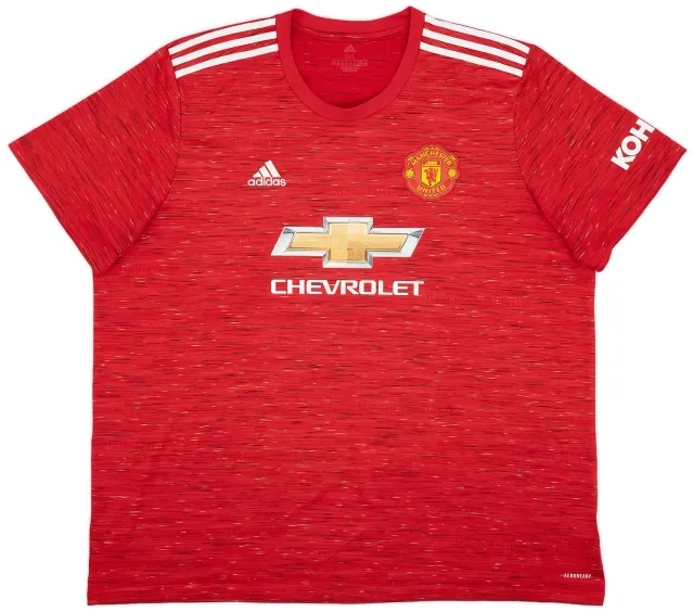 adidas 2020-21 Manchester United Home Shirt - 6/10 - (3XL)