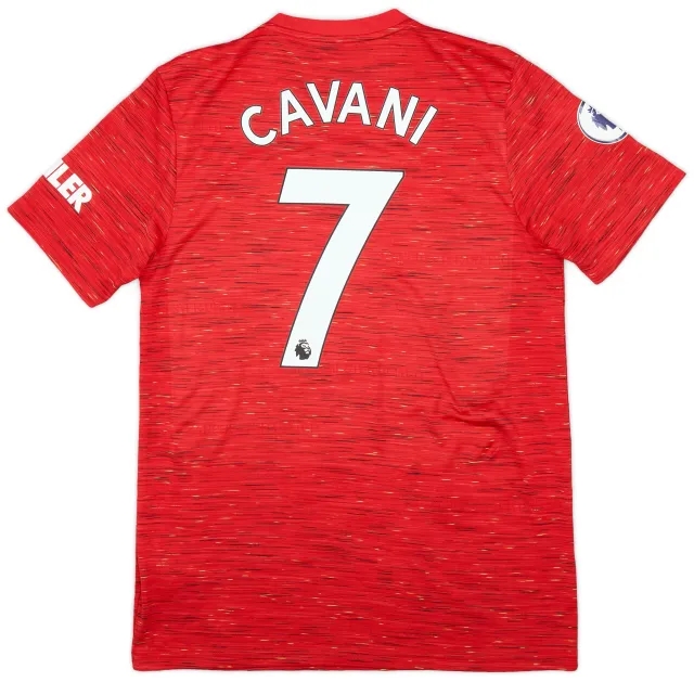 adidas 2020-21 Manchester United Home Shirt Cavani #7 - 9/10 - (M)