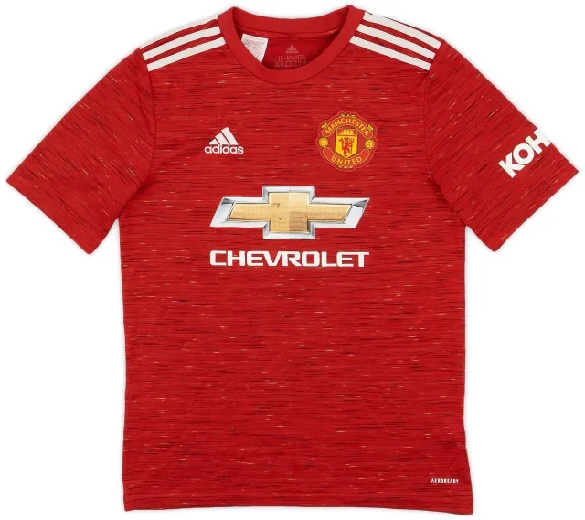 adidas 2020-21 Manchester United Home Shirt - 5/10 - (XL.Boys)