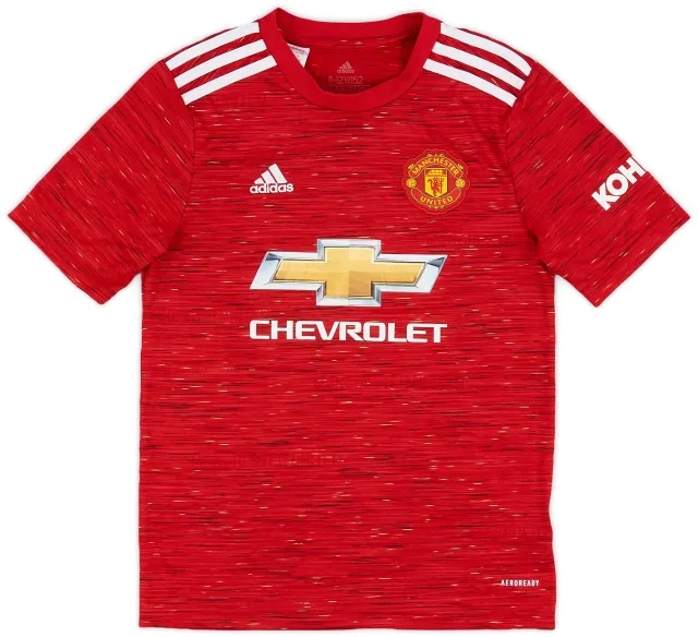 adidas 2020-21 Manchester United Home Shirt - 8/10 - (M.Boys)