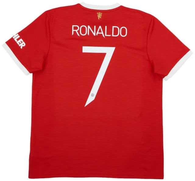 adidas 2021-22 Manchester United Home Shirt Ronaldo #7 - 5/10 - (XL)