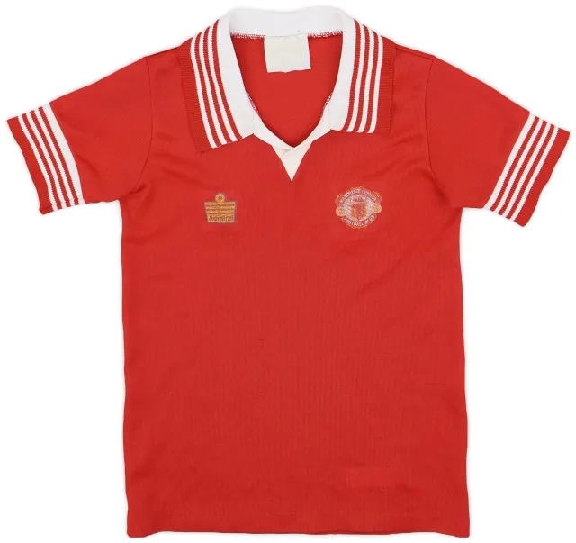 Admiral 1976-80 Manchester United Home Shirt - 7/10 - (S.Boys)