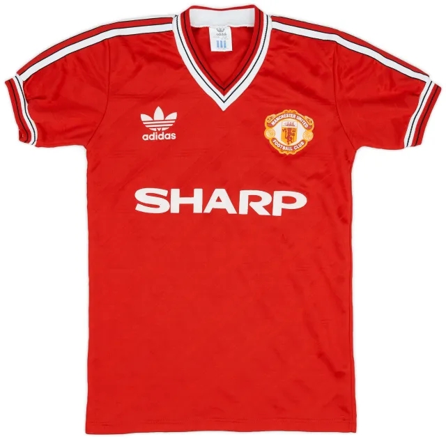 adidas 1986-88 Manchester United Home Shirt - 9/10 - (Y)