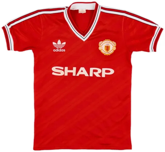 adidas 1986-88 Manchester United Home Shirt - 6/10 - (S.Boys)