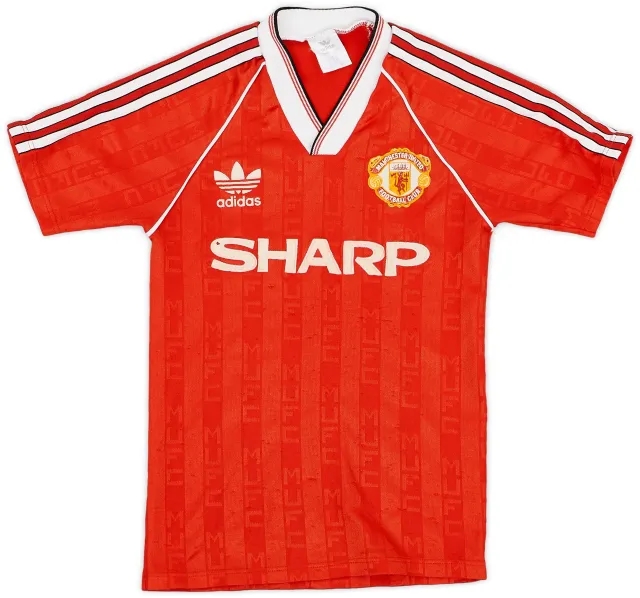 adidas 1988-90 Manchester United Home Shirt - 7/10 - (Y)