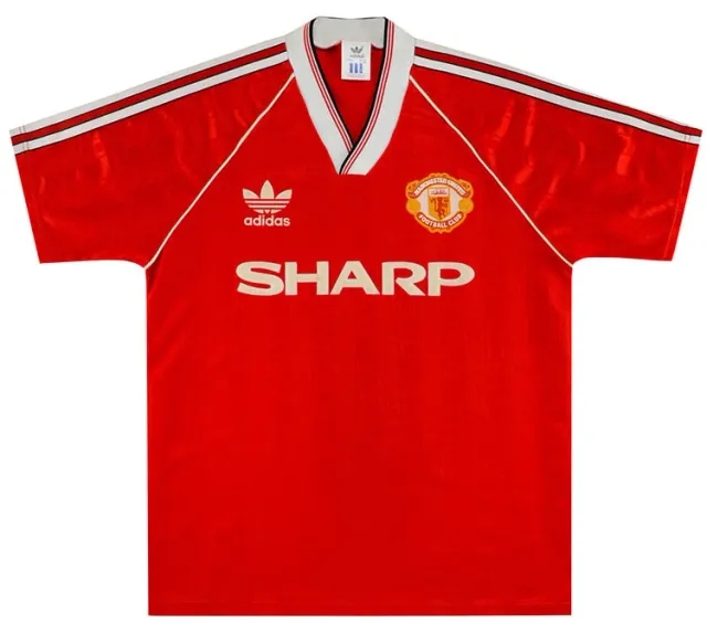 adidas 1988-90 Manchester United Home Shirt - 6/10 - (S)