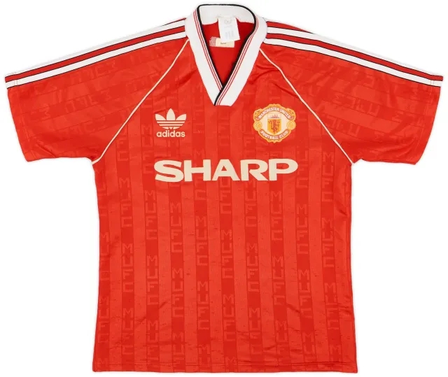 adidas 1988-90 Manchester United Home Shirt #9 - 6/10 - (S)