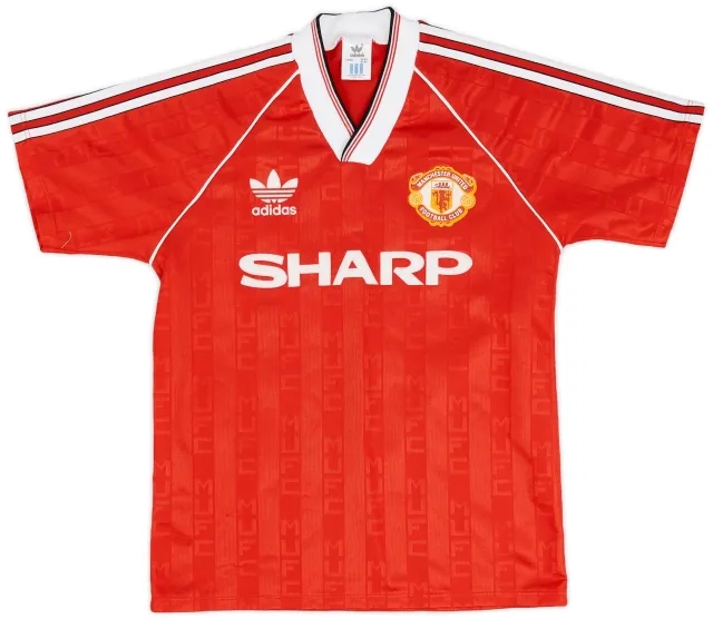 adidas 1988-90 Manchester United Home Shirt - 8/10 - (S)