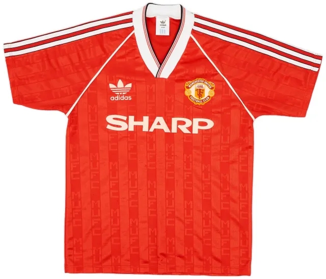 adidas 1988-90 Manchester United Home Shirt - 7/10 - (S)