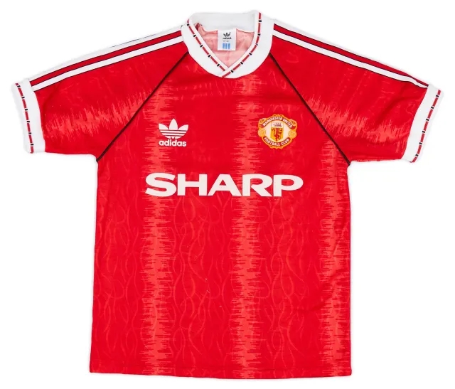 adidas 1990-92 Manchester United Home Shirt - 8/10 - (S)
