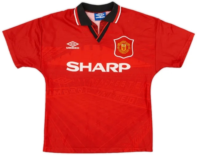 Umbro 1994-96 Manchester United Home Shirt - 6/10 - (Y)