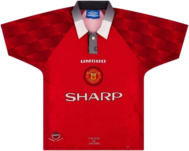 Umbro 1996-98 Manchester United Home Shirt - 5/10 - (Y)