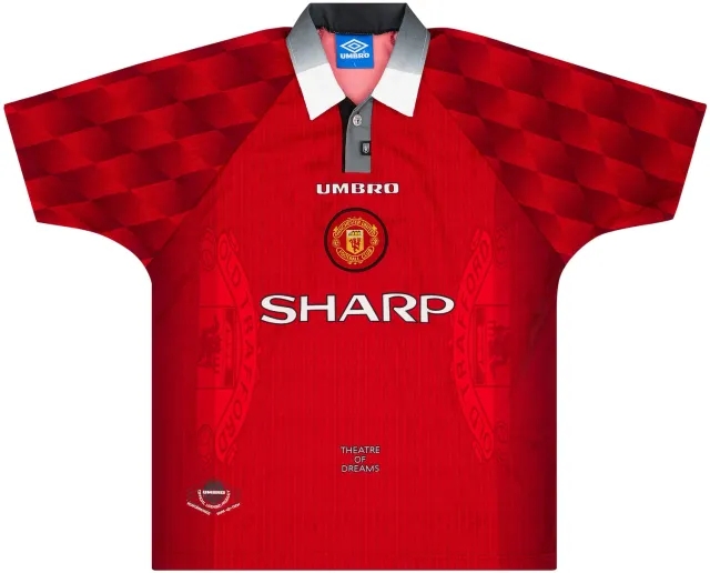 Umbro 1996-98 Manchester United Home Shirt - 7/10 - (Y)