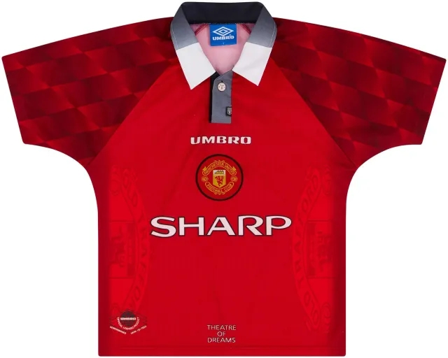 Umbro 1996-98 Manchester United Home Shirt - 9/10 - Y