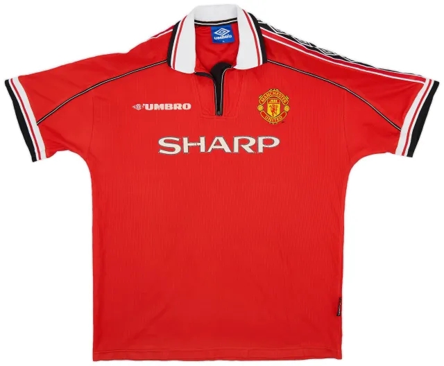 Umbro 1998-00 Manchester United Home Shirt - 5/10 - (XL)