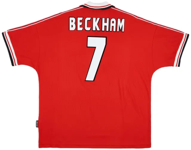 Umbro 1998-00 Manchester United Home Shirt Beckham #7 - 8/10 - (XXL)