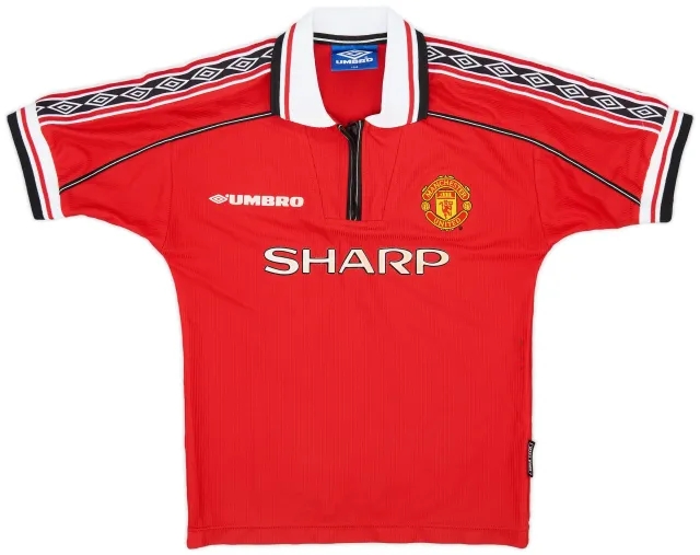 Umbro 1998-00 Manchester United Home Shirt - 7/10 - (S.Boys)