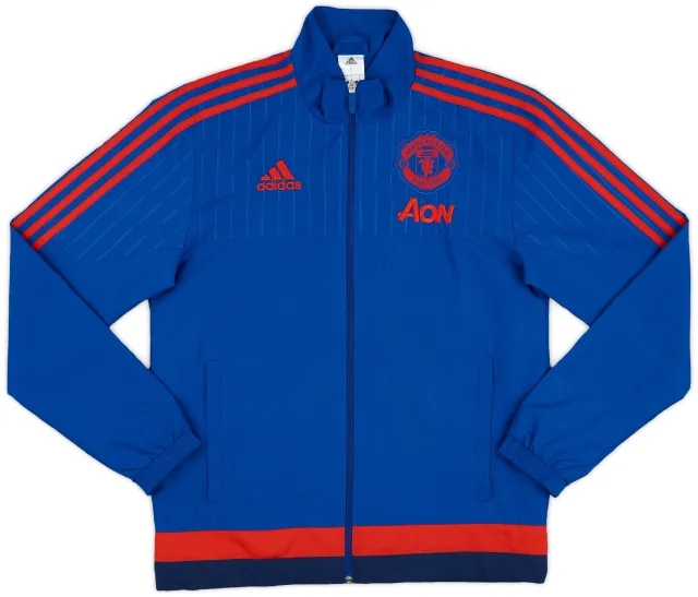 2015-16 Manchester United adidas Track Jacket - 7/10 - (S)