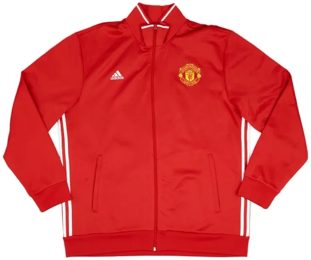 2016-17 Manchester United adidas Track Jacket - 9/10 - (XL)