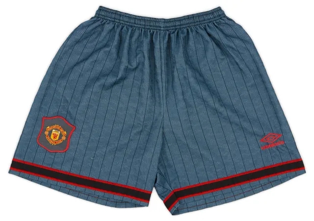 Umbro 1995-96 Manchester United Away Shorts - Excellent 8/10 - (M)