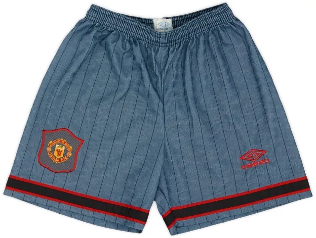 Umbro 1995-96 Manchester United Away Shorts - Excellent 8/10 - (S)